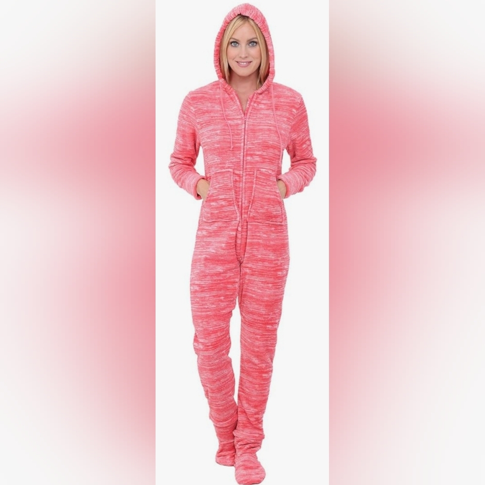 Alexander Del Rossa‎ One Piece Fleece Footed Jumpsuit Sz XL New With Tag
